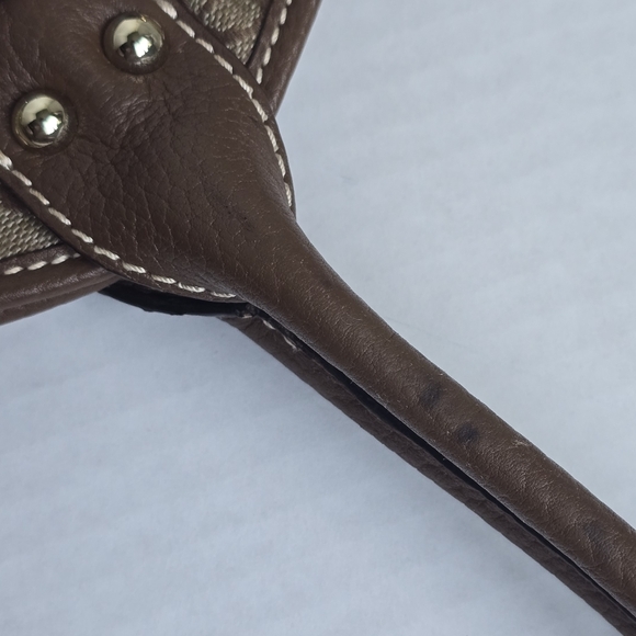 Dooney & Bourke Olive Green & Dark Brown Purse - Picture 8 of 15